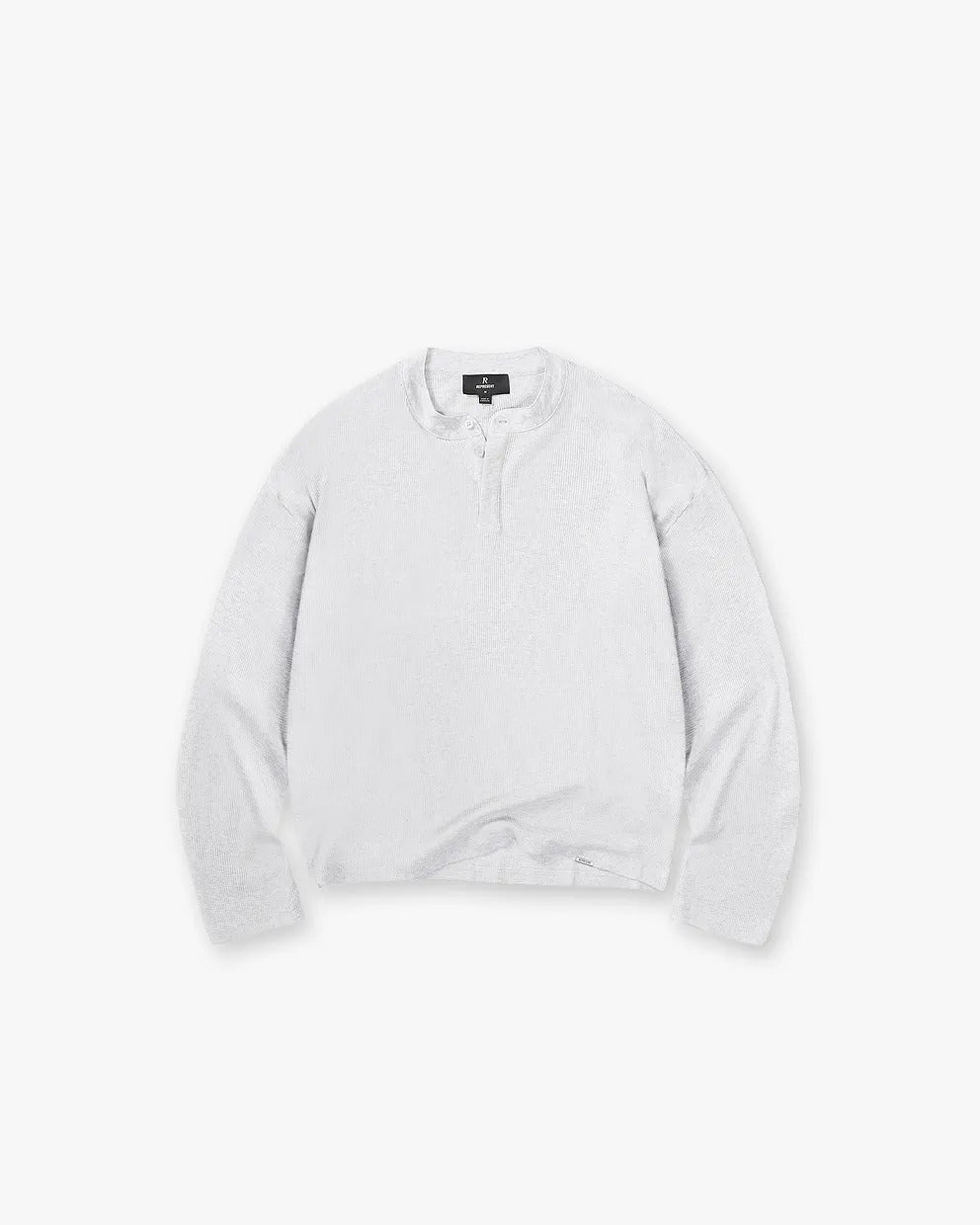 Initial Henley Waffle Long Sleeve T-Shirt